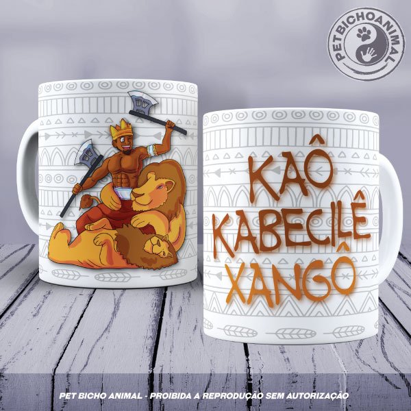 PBACAN 2012112A Caneca - Coleção Orixás e os Animais - Xangô 1