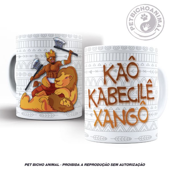 Caneca - Coleção Orixás e os Animais - Xangô 1 Caneca - Coleção Orixás e os Animais - Xangô 2