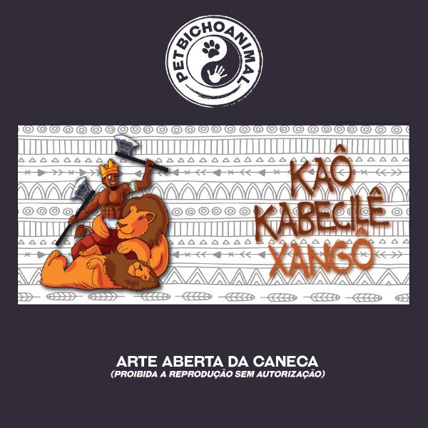 Caneca - Coleção Orixás e os Animais - Xangô 2 Caneca - Coleção Orixás e os Animais - Xangô 3