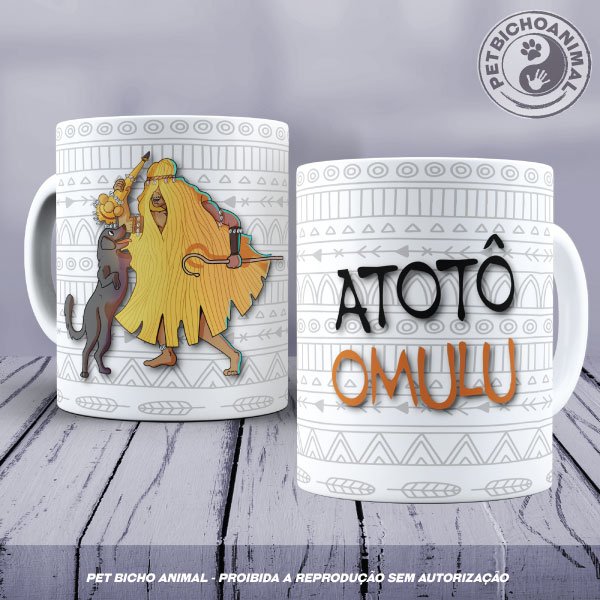 PBACAN 2012114A Caneca - Coleção Orixás e os Animais - Omulu 1