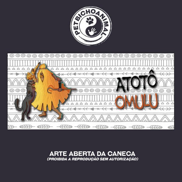 Caneca - Coleção Orixás e os Animais - Omulu 5 Caneca - Coleção Orixás e os Animais - Omulu - Imagem 3