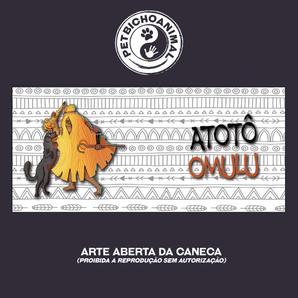 Caneca - Coleção Orixás e os Animais - Omulu 2 Caneca - Coleção Orixás e os Animais - Omulu 3