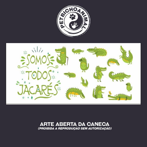 Caneca - Somos Todos Jacarés Modelo 2 - Imagem 3