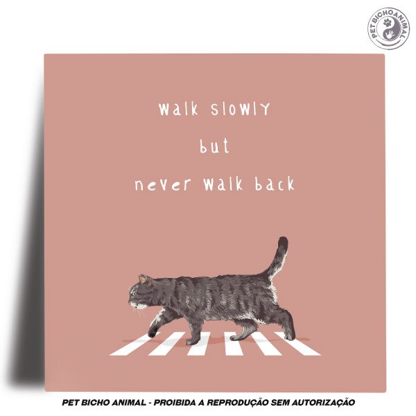 Azulejo Decorativo - Ande Devagar Mas Nunca Volte 1 Azulejo Decorativo - Ande Devagar Mas Nunca Volte 2