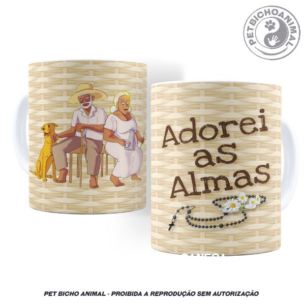 Caneca - Pretos Velhos e os Animais 1 Caneca - Pretos Velhos e os Animais 2