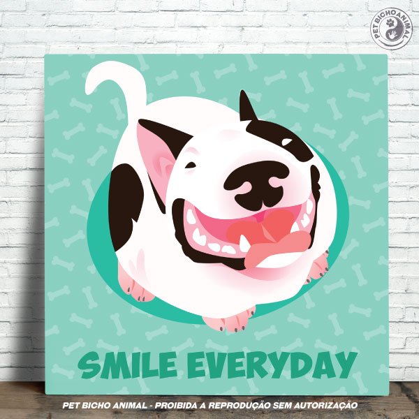 PBAAZU2103033A Azulejo Decorativo - Sorria! 1