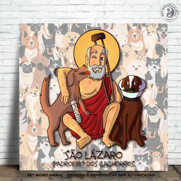 Azulejo Decorativo - São Lázaro - Padroeiro dos Cachorros 15