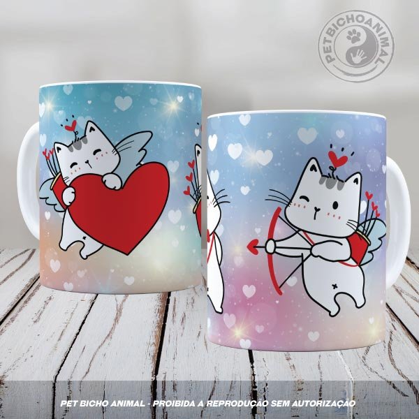 Caneca - Gatinhos Cupidos 1