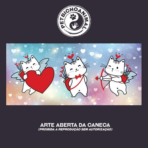 Caneca - Gatinhos Cupidos - Imagem 3