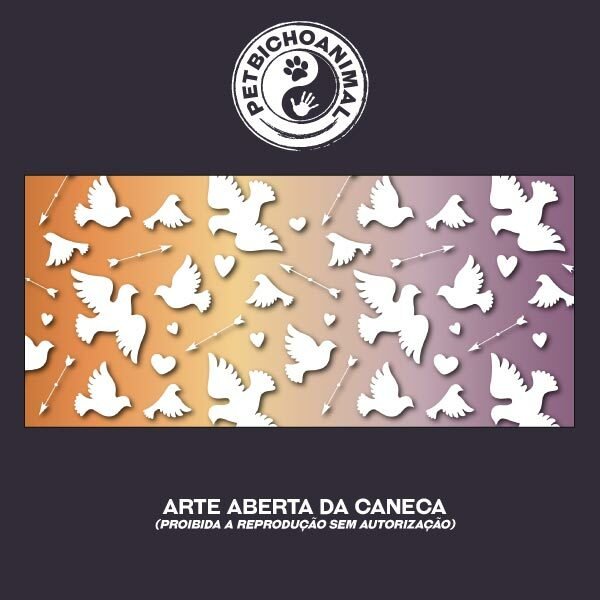 Caneca - Pombas do Amor 5 Caneca - Pombas do Amor - Imagem 3