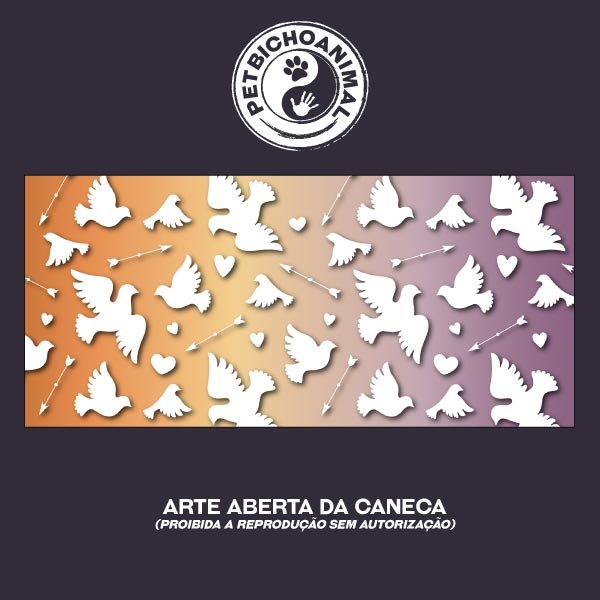 Caneca - Pombas do Amor 2 Caneca - Pombas do Amor 3