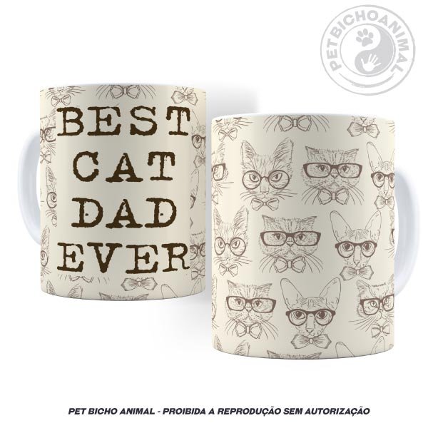 Caneca - Best Cat Dad Ever 1 Caneca - Best Cat Dad Ever 2