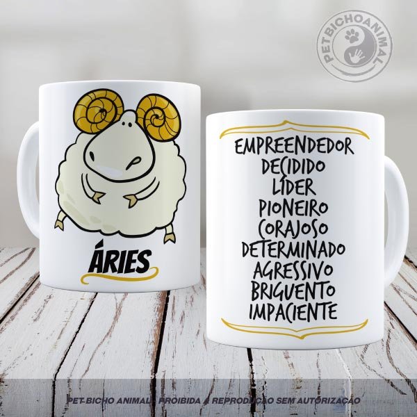 PBACAN-2106140V2A Caneca - Signo Áries 1
