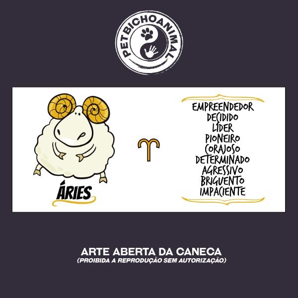 Caneca - Signo Áries 2 Caneca - Signo Áries 3