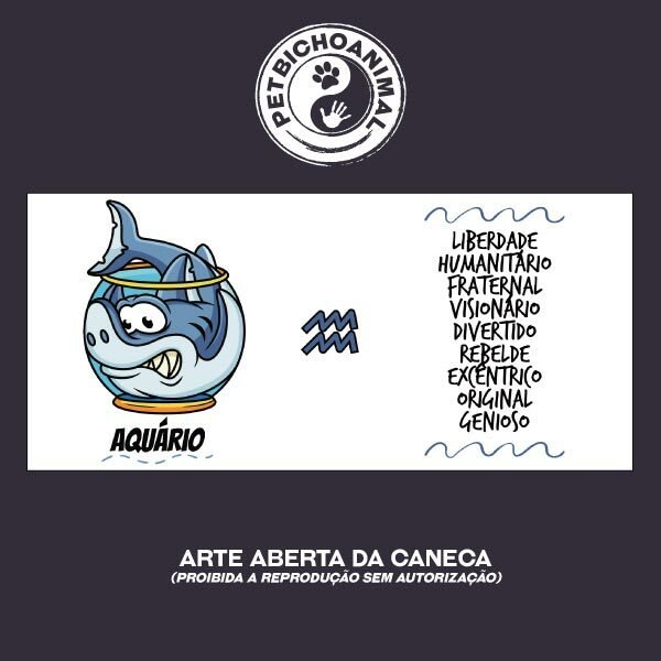 Caneca - Signo Aquário 5 Caneca - Signo Aquário - Imagem 3