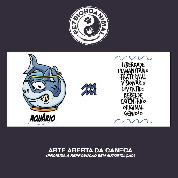 Caneca - Signo Aquário 2 Caneca - Signo Aquário 3