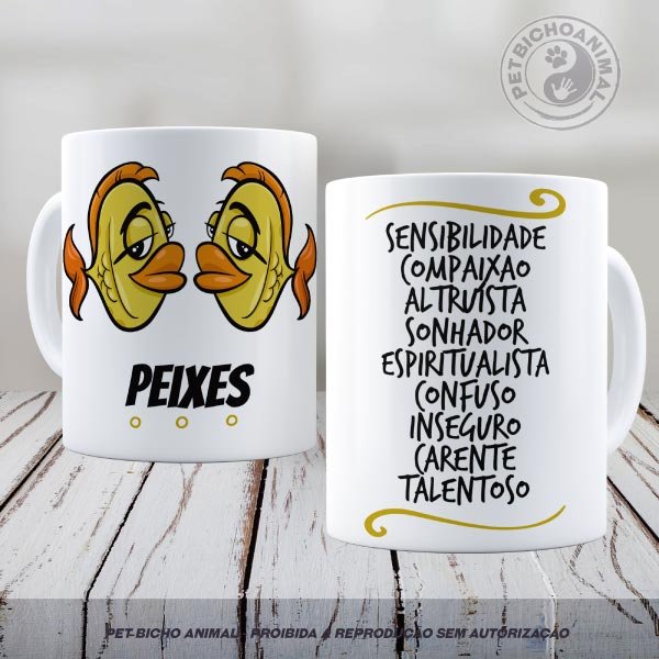 PBACAN-2106143V2A Caneca - Signo Peixes 1