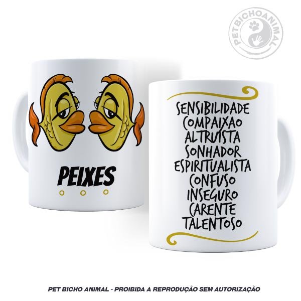 Caneca - Signo Peixes 1 Caneca - Signo Peixes 2