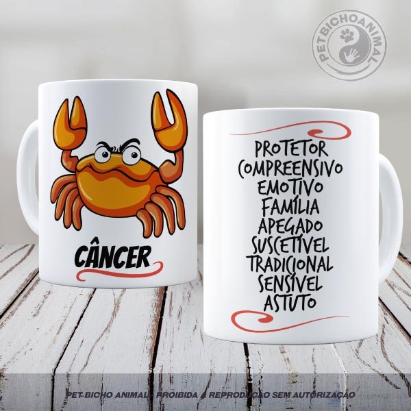 PBACAN-2106145V2A Caneca - Signo Câncer 1