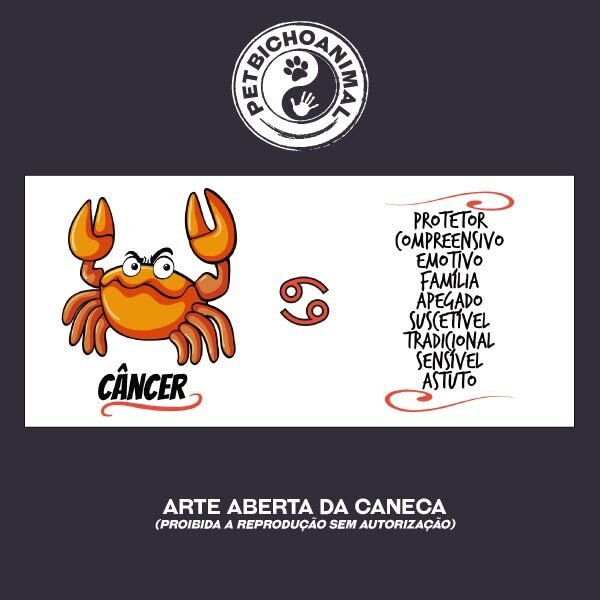 Caneca - Signo Câncer 5 Caneca - Signo Câncer - Imagem 3