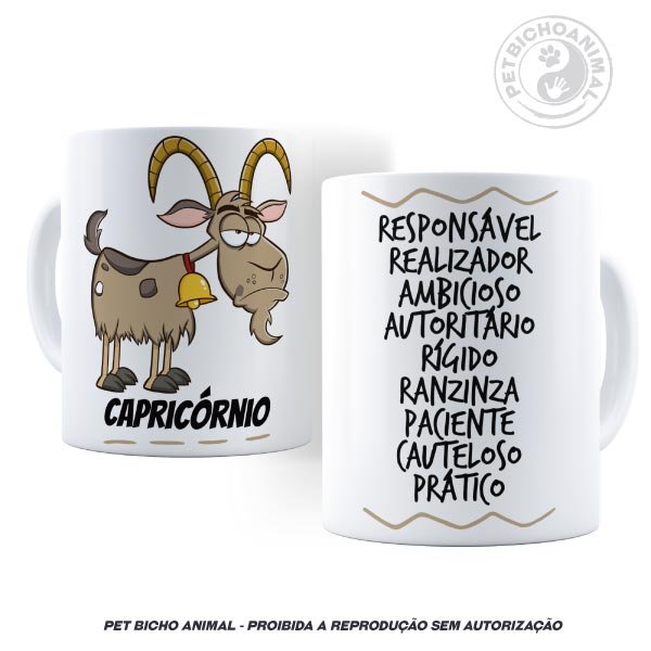 Caneca - Signo Capricórnio 1 Caneca - Signo Capricórnio 2