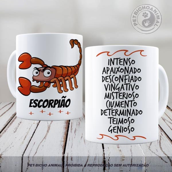 PBACAN-2106159V2A Caneca - Signo Escorpião 1