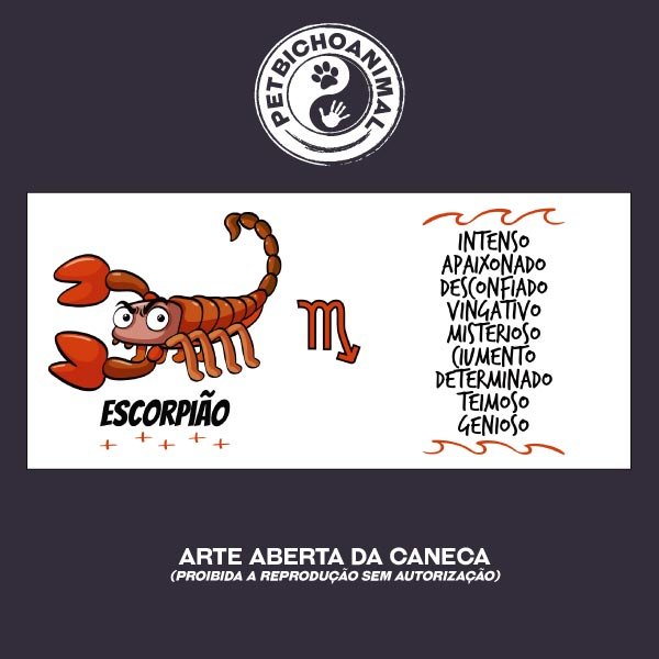 Caneca - Signo Escorpião 2 Caneca - Signo Escorpião 3