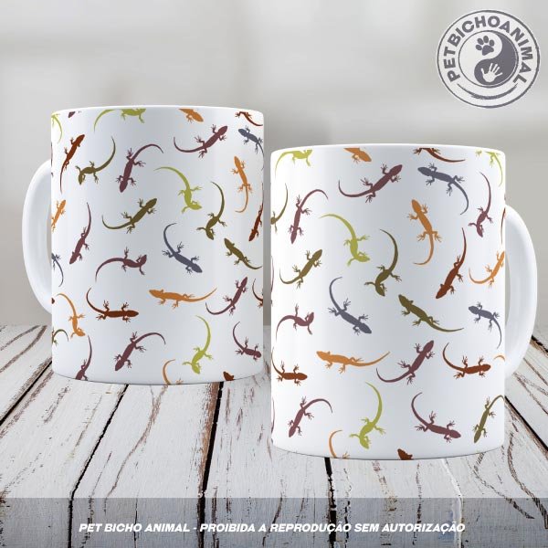 Caneca - Lagartixas Coloridas 1
