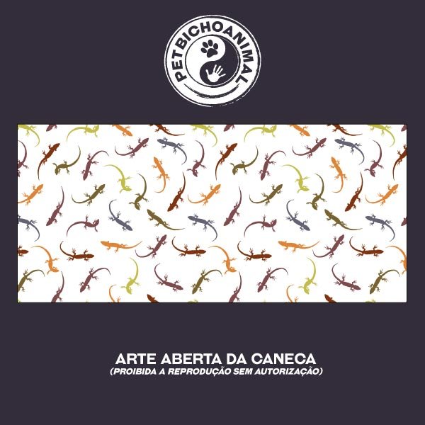 Caneca - Lagartixas Coloridas 3