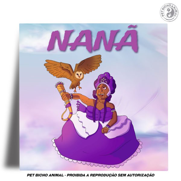 Azulejo Decorativo - Coleção Orixás e os Animais – Nanã 1 Azulejo Decorativo - Coleção Orixás e os Animais – Nanã 2