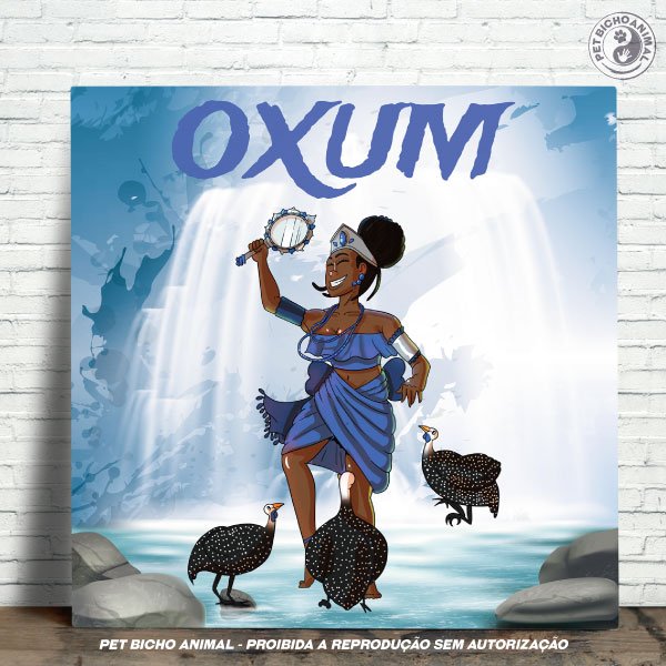 PBAAZU2104042A Azulejo Decorativo - Coleção Orixás e os Animais – Oxum 1