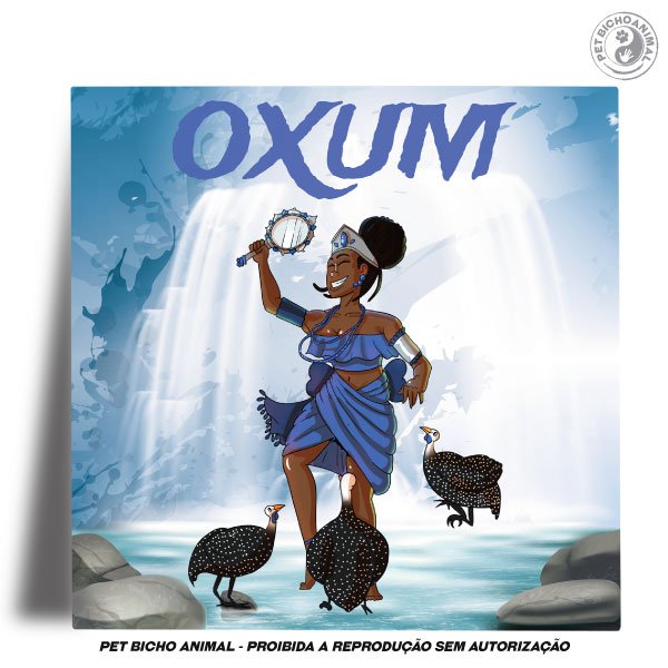 Azulejo Decorativo - Coleção Orixás e os Animais – Oxum 1 Azulejo Decorativo - Coleção Orixás e os Animais – Oxum 2
