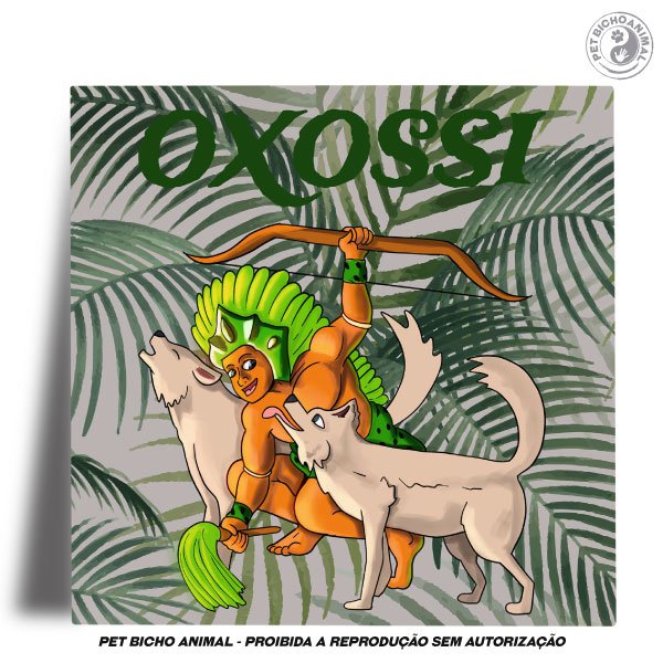 Azulejo Decorativo - Coleção Orixás e os Animais – Oxossi 1 Azulejo Decorativo - Coleção Orixás e os Animais – Oxossi 2