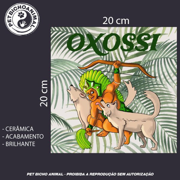 Azulejo Decorativo - Coleção Orixás e os Animais – Oxossi 5 Azulejo Decorativo - Coleção Orixás e os Animais – Oxossi - Imagem 3