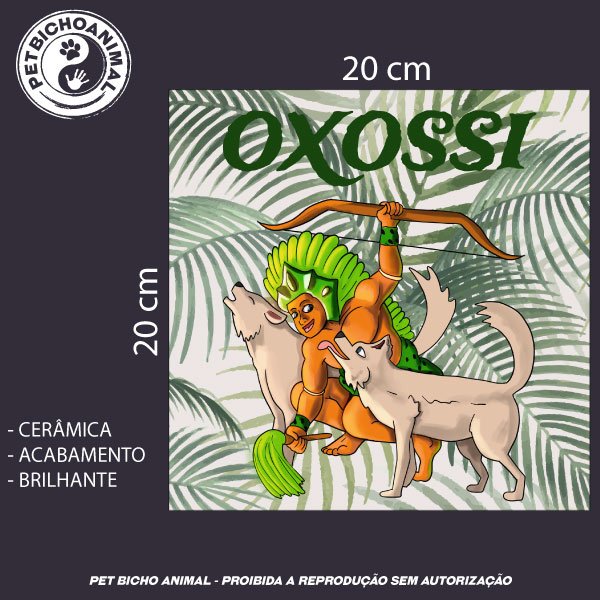 Azulejo Decorativo - Coleção Orixás e os Animais – Oxossi 2 Azulejo Decorativo - Coleção Orixás e os Animais – Oxossi 3