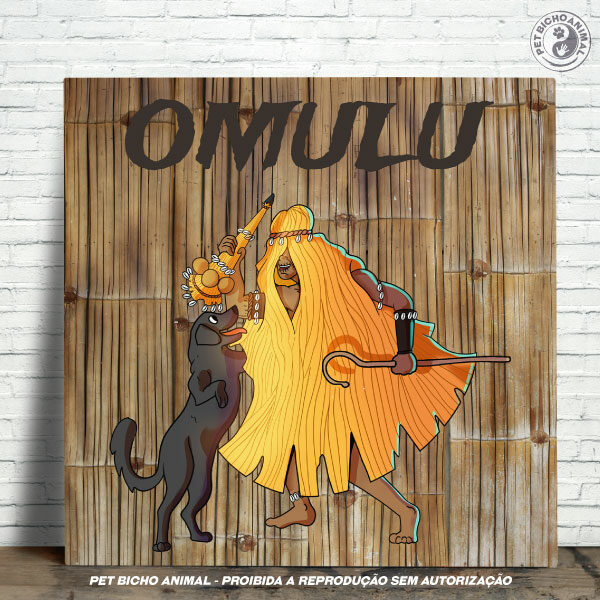 Azulejo Decorativo - Coleção Orixás e os Animais – Omulu 14