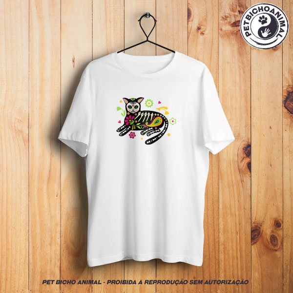 Camiseta - Gato Mexicano - Día de Muertos - Modelo 2 1