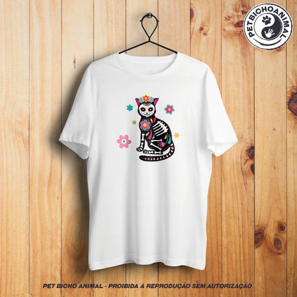 Camiseta - Gato Mexicano - Día de Muertos - Modelo 3