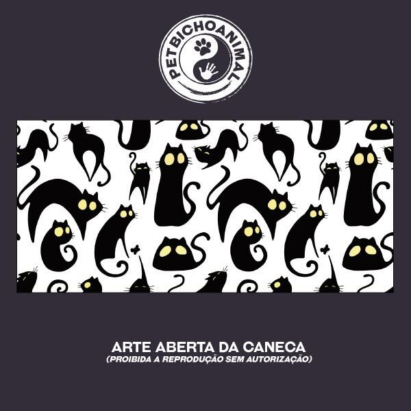 Caneca - Gato Preto Muito Louco 5 Caneca - Gato Preto Muito Louco - Imagem 3