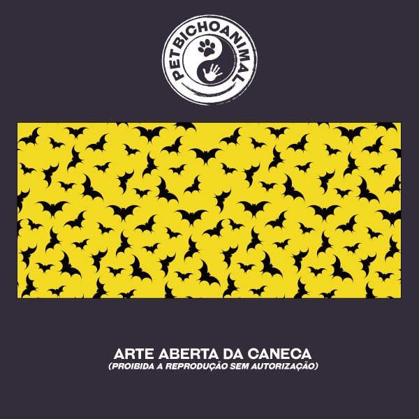 Caneca - Morcegos - Halloween 2 Caneca - Morcegos - Halloween 3