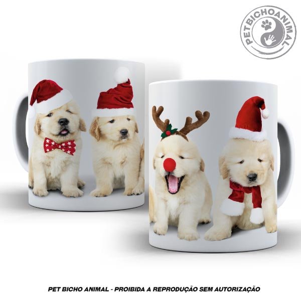 Caneca - Cãezinhos de Natal 2