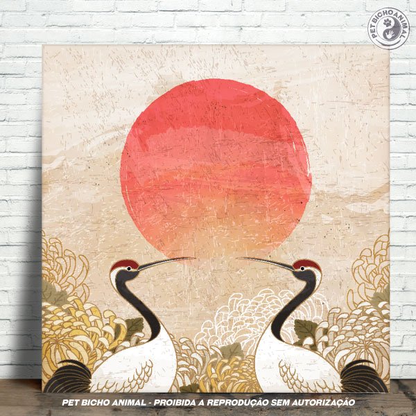 PBAAZU2112053A Azulejo Decorativo - Grous Japoneses 1