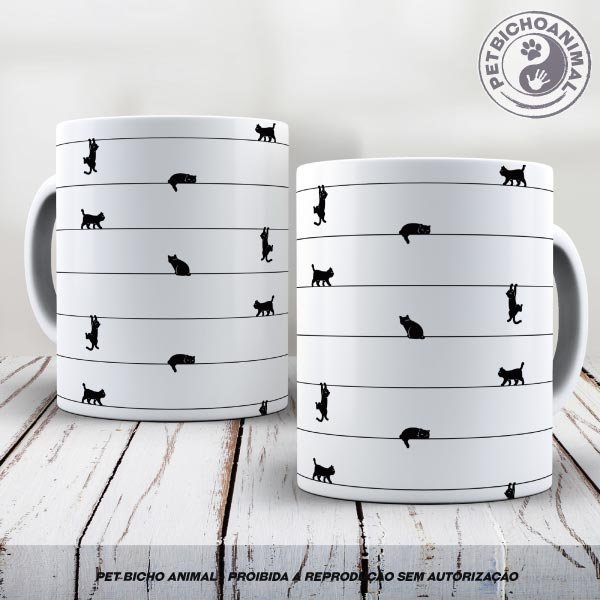 PBACAN-2112169A Caneca - Varal de Gatos 1