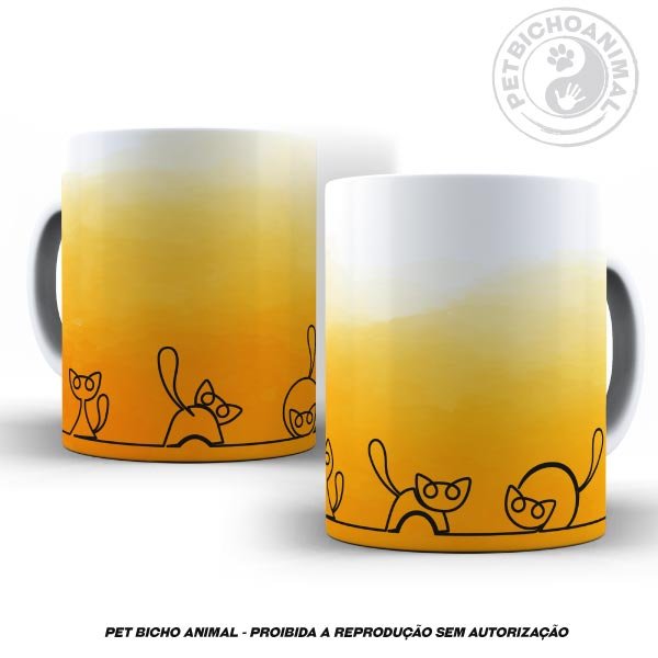 Caneca Gatinhos Rabiscados 2