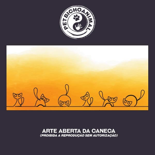 Caneca Gatinhos Rabiscados 3