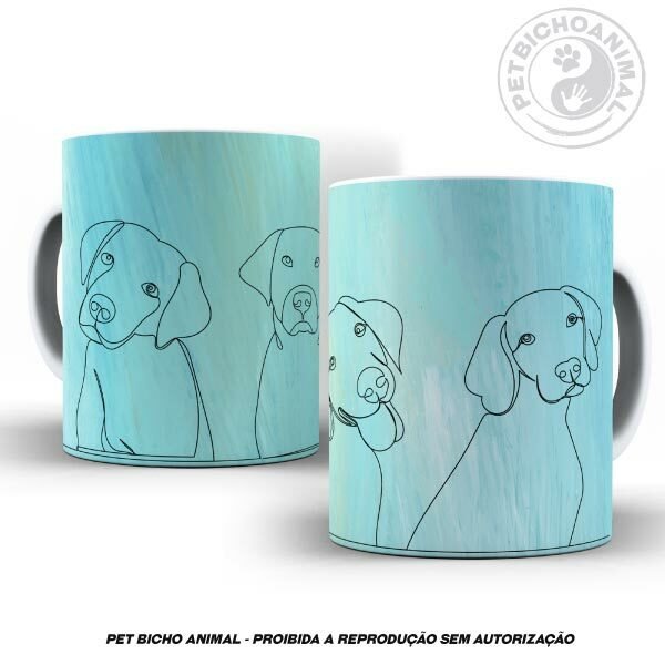 Caneca Cãezinhos Rabiscados 4 Caneca Cãezinhos Rabiscados - Imagem 2
