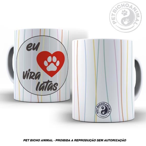 Caneca Eu Amo Vira Latas 2