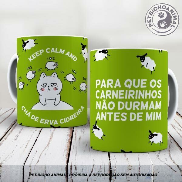 Caneca Chá de Erva Cidreira