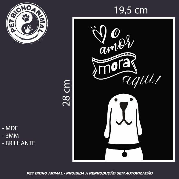 Quadro O Amor Mora Aqui 5 Quadro O Amor Mora Aqui - Imagem 3