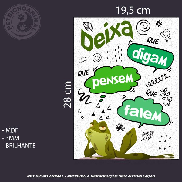 Quadro Deixa Isso Pra Lá! 2 Quadro Deixa Isso Pra Lá! 3